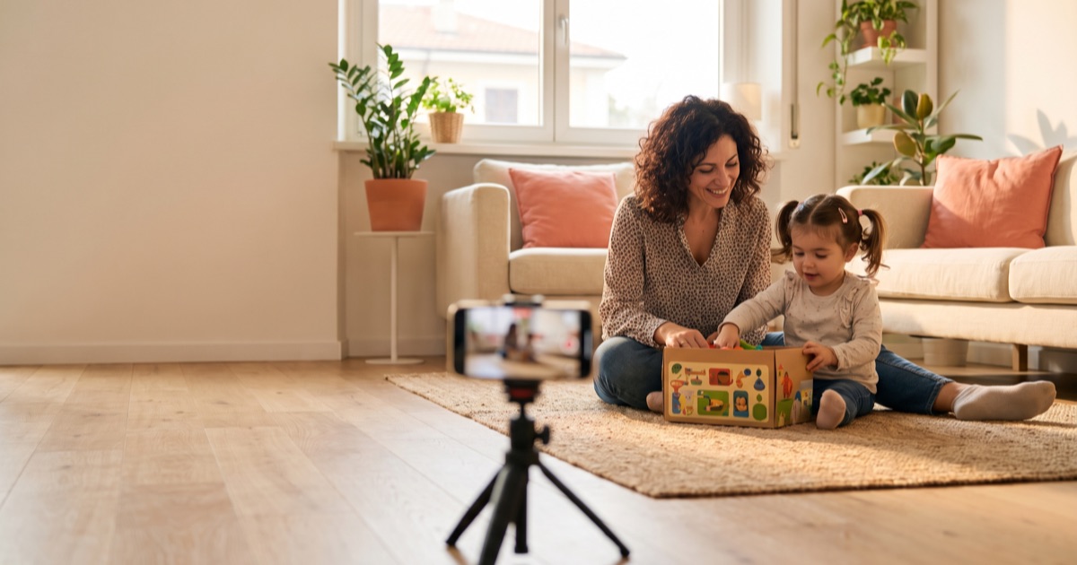 Influencer marketing campaign for a toy brand in Italy with a family creator