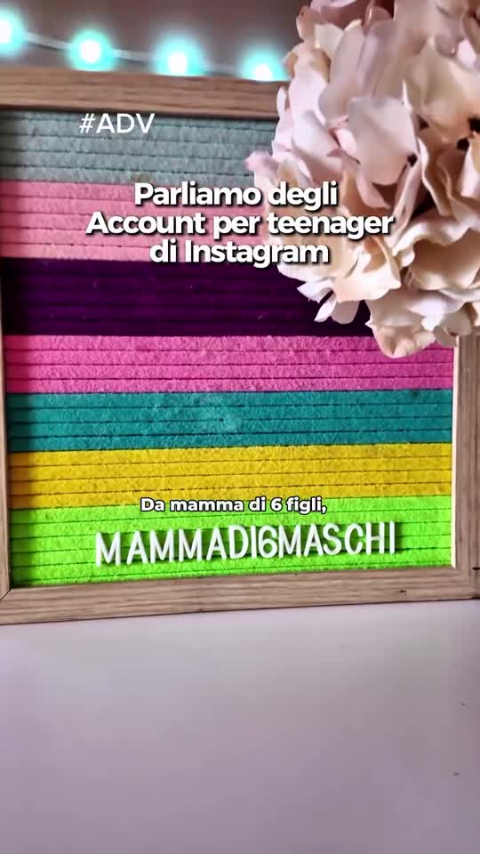 Social campaign with Mamma di 6 maschi